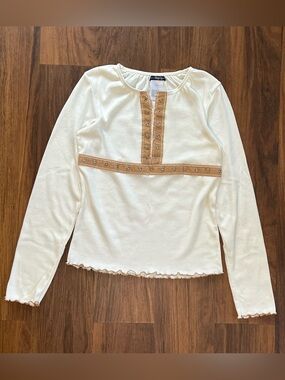 Y2K Renaissance style long sleeve shirt